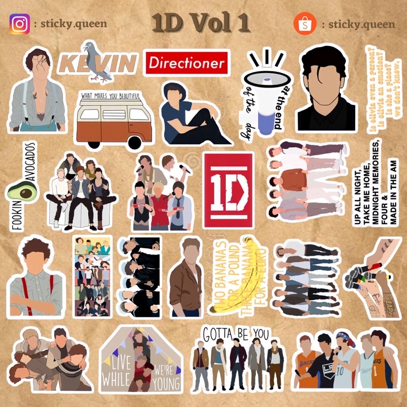 

STICKER TUMBLR 1D VOL 1