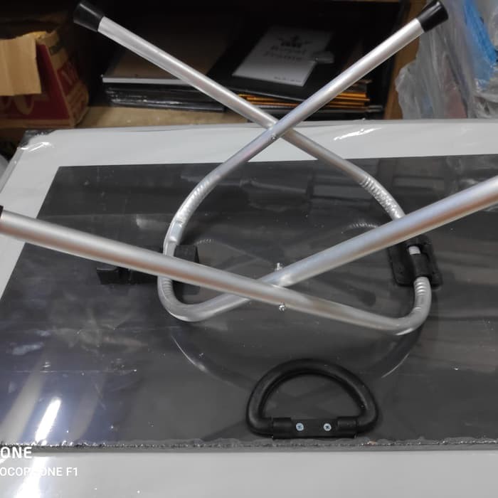 Meja Lipat Belajar Anak Kaki Aluminium 33x48 cm (Alumunium)
