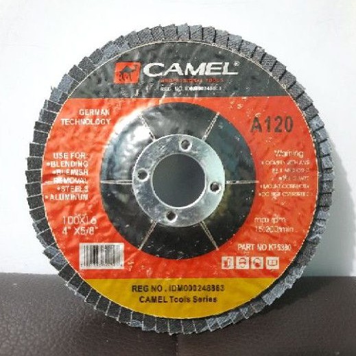 Flap Disc 4&quot; Amplas Susun grit 120 / Amplas tumpuk Harga Per Kotak (C357K)