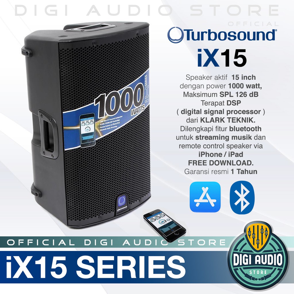Speaker Aktif 15 Inch Turbosound Ix15 1000 Watt Sound System Ix 15 Shopee Indonesia