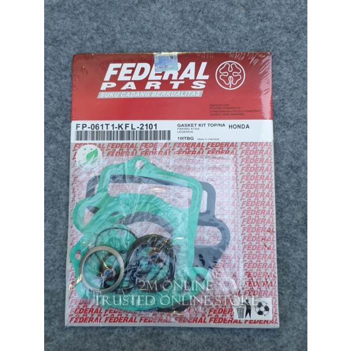 Gasket Kit A Paking Top Set - Legenda Supra Fit X New Revo 100 Asli Federal FP-061T1-KFL-2101