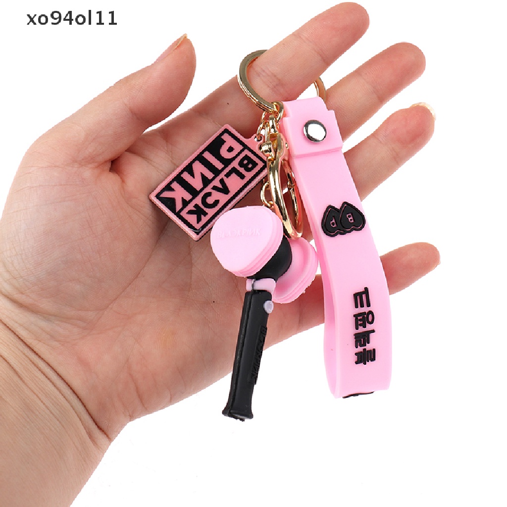 Gantungan Kunci Desain Kpop BTS TWICE NCT EXO BLACKPINK GOT7 Light Stick Lanyard