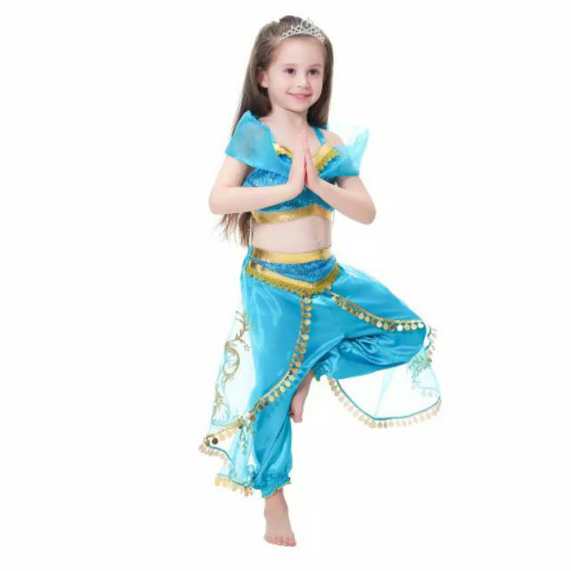 Baju Anak Dress Princess Jasmine costume kostum costplay alladin