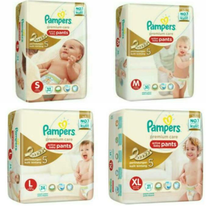 Premium Product M 30 L 24 Xl 21 Pampers Premium Pants Popok Bayi Baby Diaper Celana - Paling Dicari
