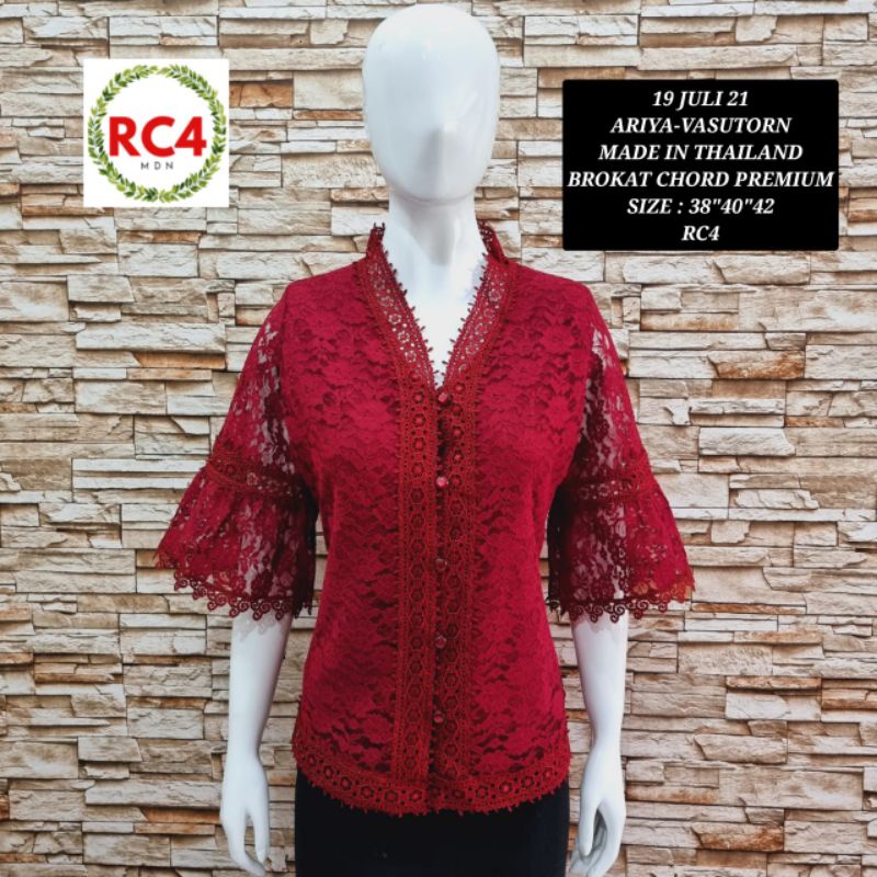 Atasan Arya Brokat Bangkok Lengan Terompet