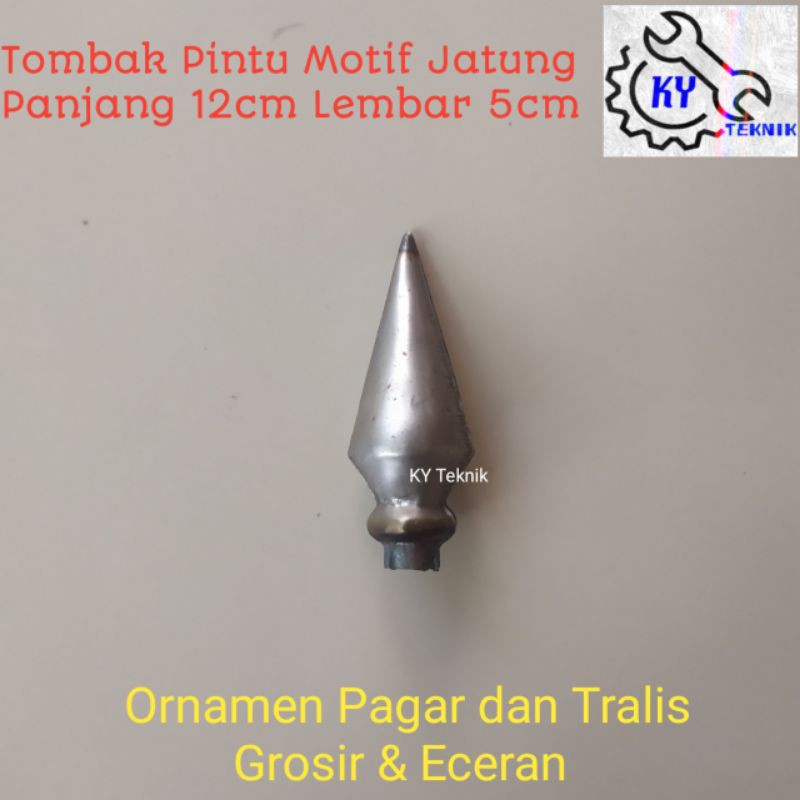 Ornamen Pagar Besi Tombak Motif Jantung Uk 12cm Harga Terjangkau-Pagar Rumah-Dekorasi Rumah