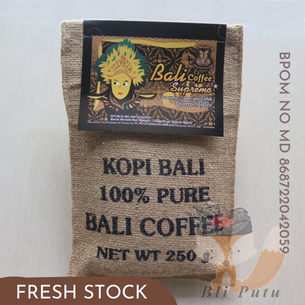 

Kopi Bali Kupu-Kupu Bola Dunia Supremo - 250gr