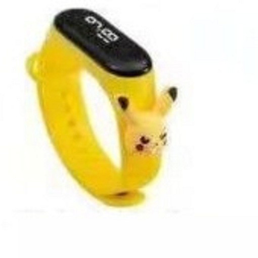 Brgunik - Jam Tangan Elektronik Led Anti Air Bahan Silikon Untuk Anak / Jam Tangan Karakter JT027-PIKACHU