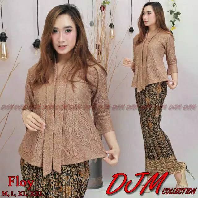 SETELAN KEBAYA FLOY BROKAT BIG SIZE / KEBAYA WISUDA / KEBAYA BUSUI