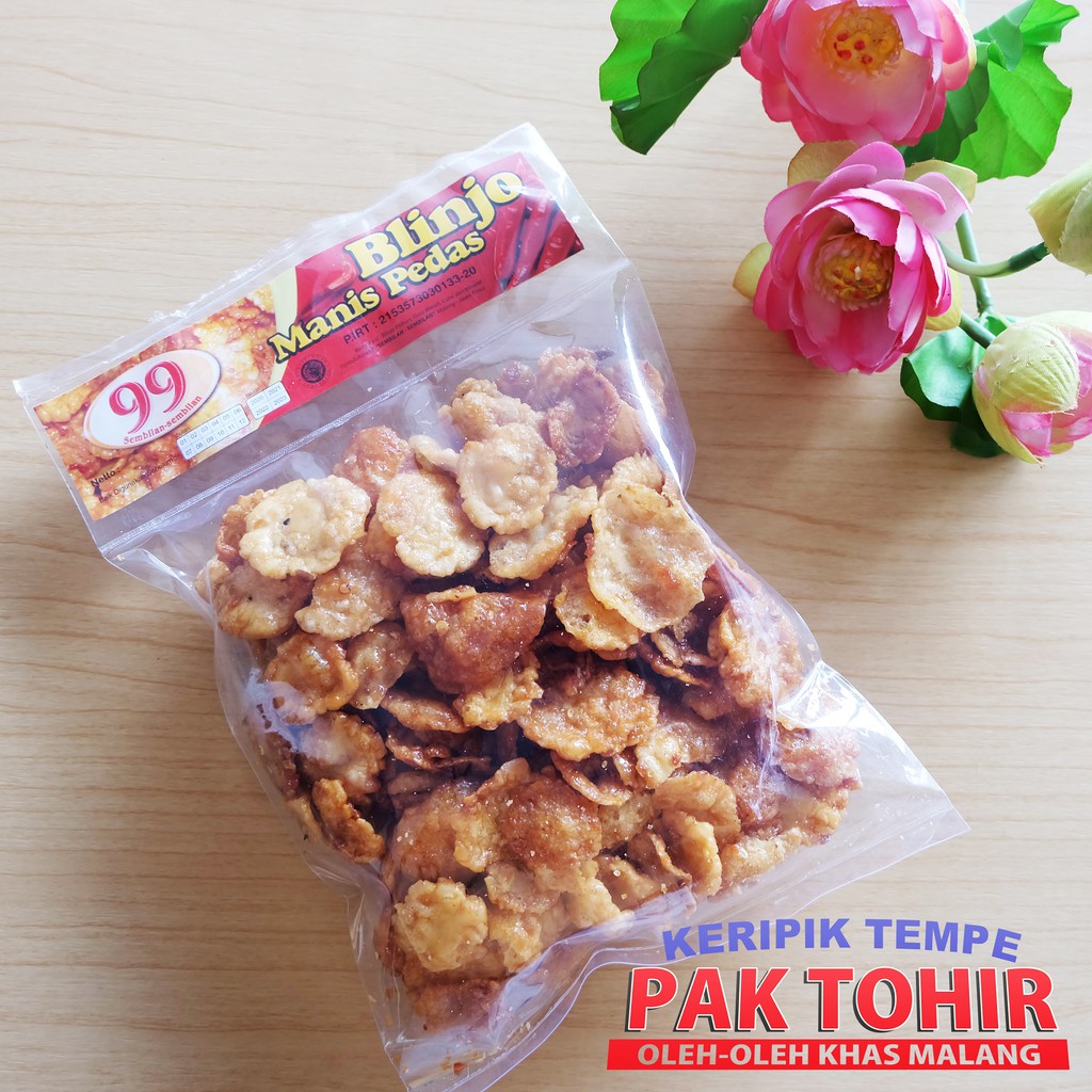 

keripik Blinjo manis pedas / Keripik Melinjo / Tangkil / oleh - oleh khas Malang