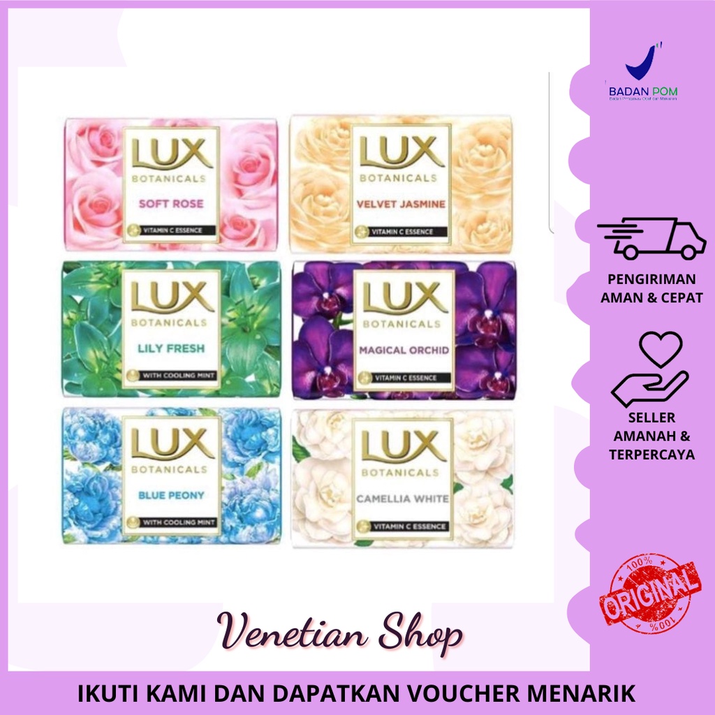 Lux sabun mandi batang 75gram all varian
