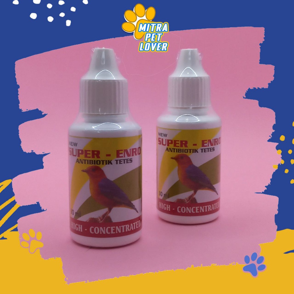 ANTIBIOTIK PERNAFASAN &amp; PENCERNAAN BURUNG - SUPER ENRO 30 ML ORIGINAL - OBAT TETES UNTUK SAKIT INFEKSI SALURAN SESAK NAFAS BURUNG , PILEK BENGKAK NGANTUK - MENCRET - LESU TERKULAI - FLU - MURAH ASLI GARANSI - TAMASINDO VITAMIN HEWAN BIRD MITRAPETLOVER