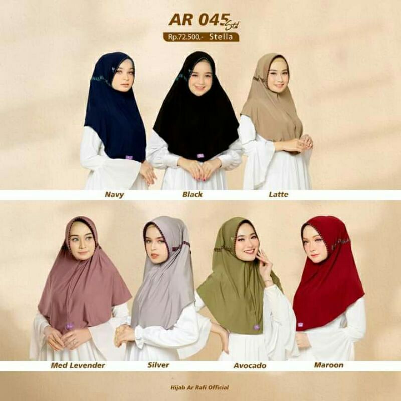 Hijab instan terbaru AR 045 serut ORI ZOya ELzata