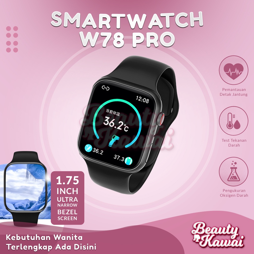 Jam Tangan Fashion Smartwatch Trendy IWO W780 Pro Kekinian