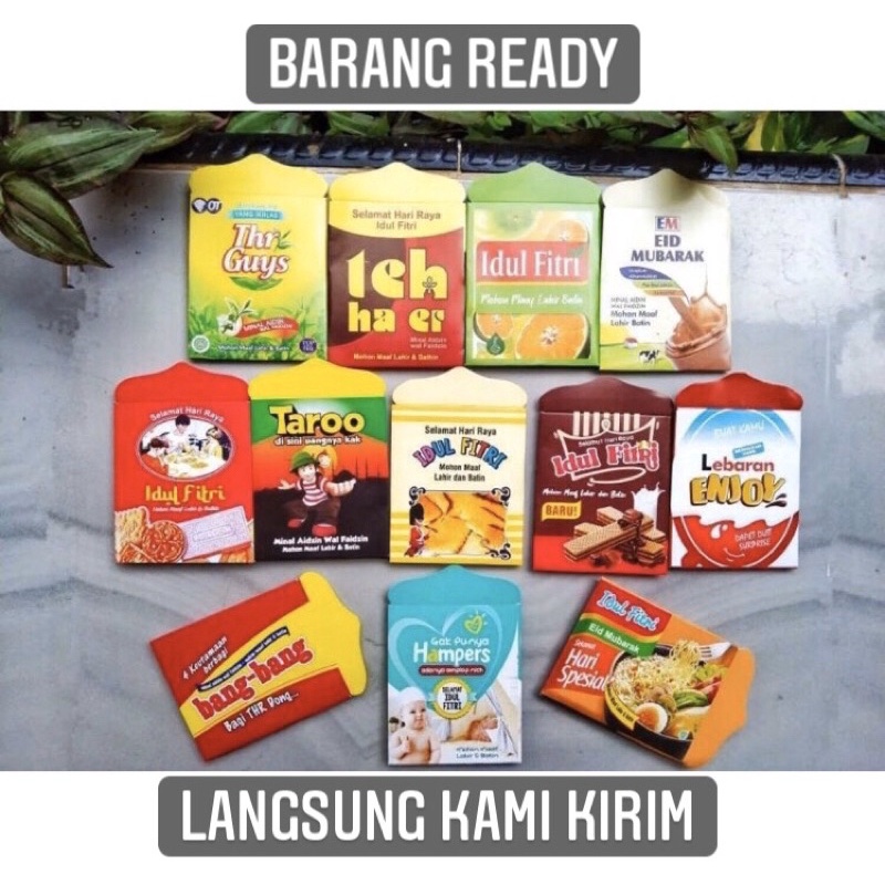 

READY Amplop Snack Viral Amplop Lebaran 1 Pack isi 10Pcs