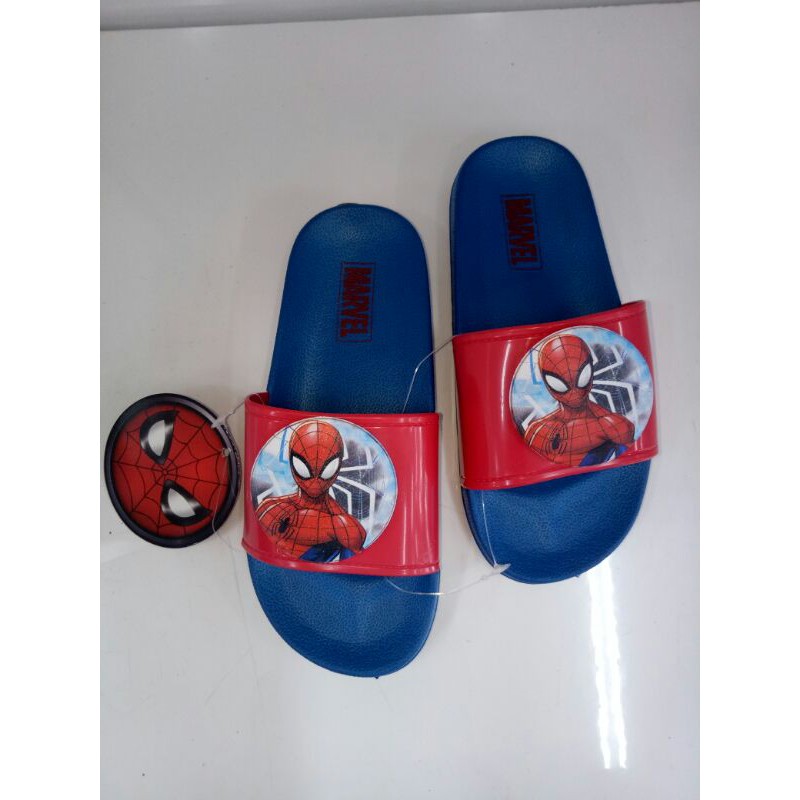 sandal anak laki laki,  sandal caracter,  sandal spiderman,sandal lampu,  sandal ringan