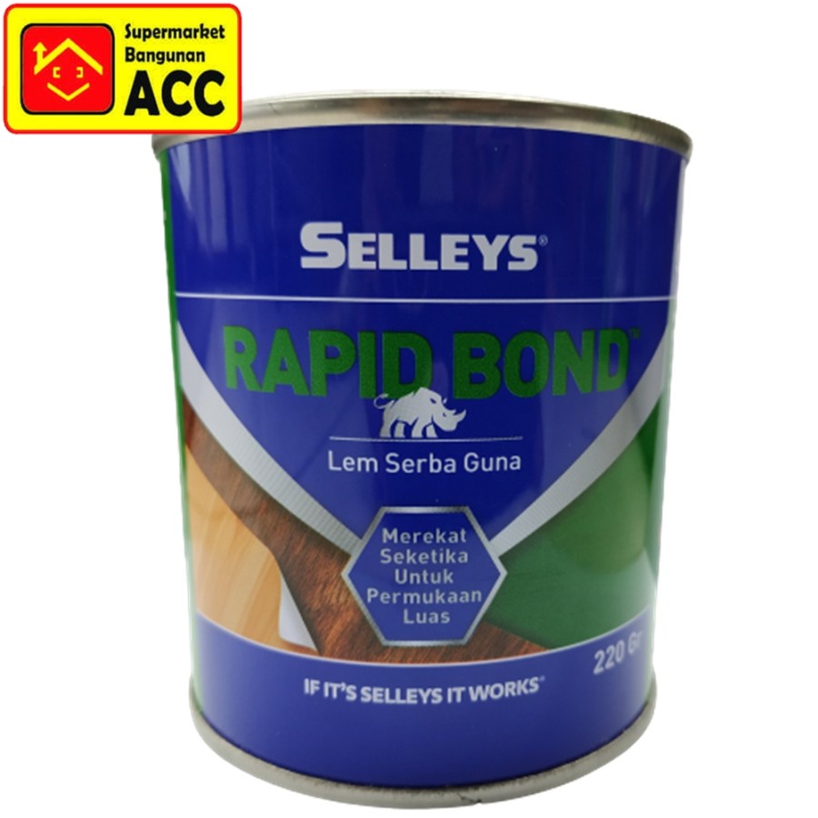 

Selleys Rapid Bond 220 gram Lem Kuning Serbaguna