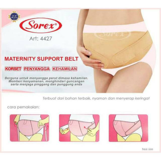 Korset Penyangga Kehamilan maternity support belt sabuk hamil sorex