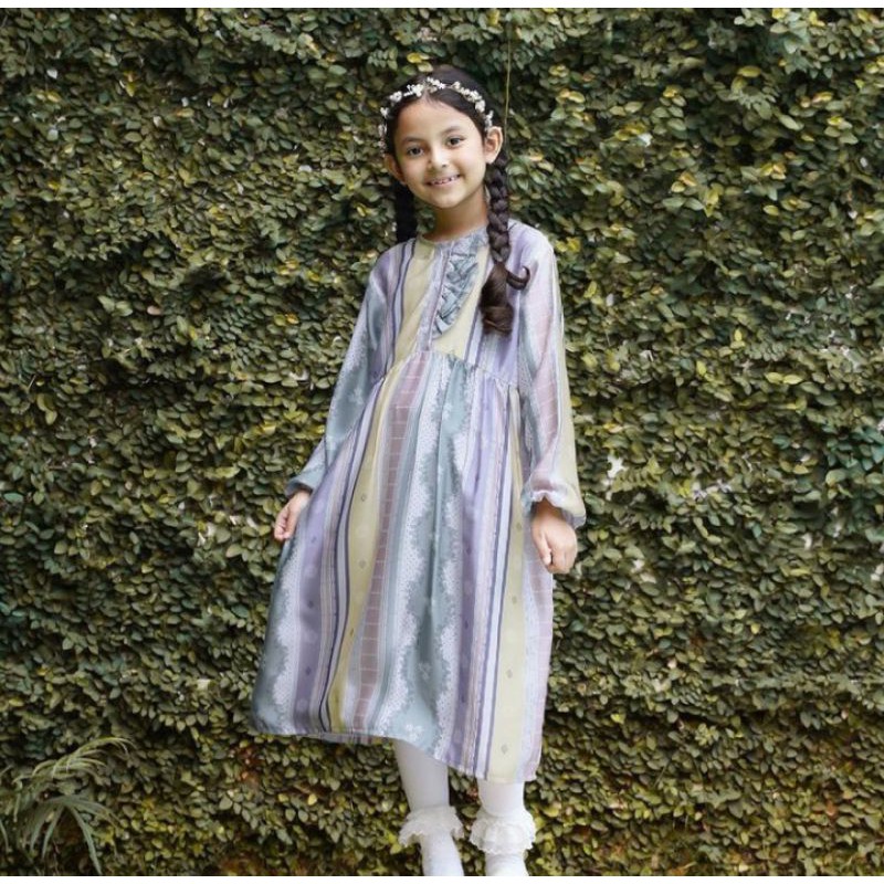 edelweis dress anak by vanilla hijab