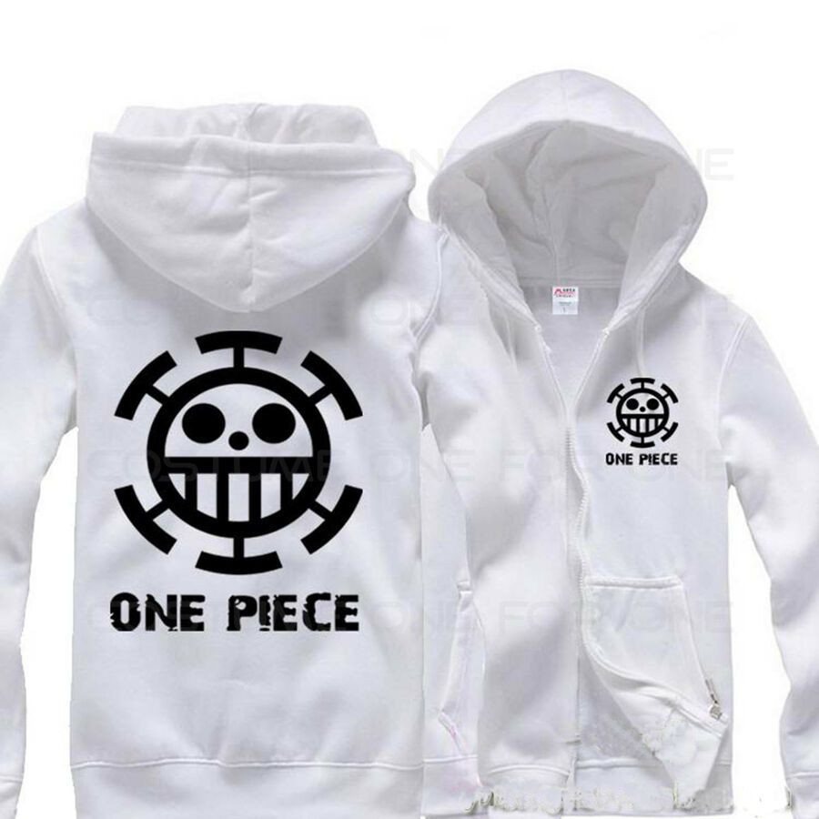 Jacket Trafalgar Law Onepiece White Cotton Fleece Premium