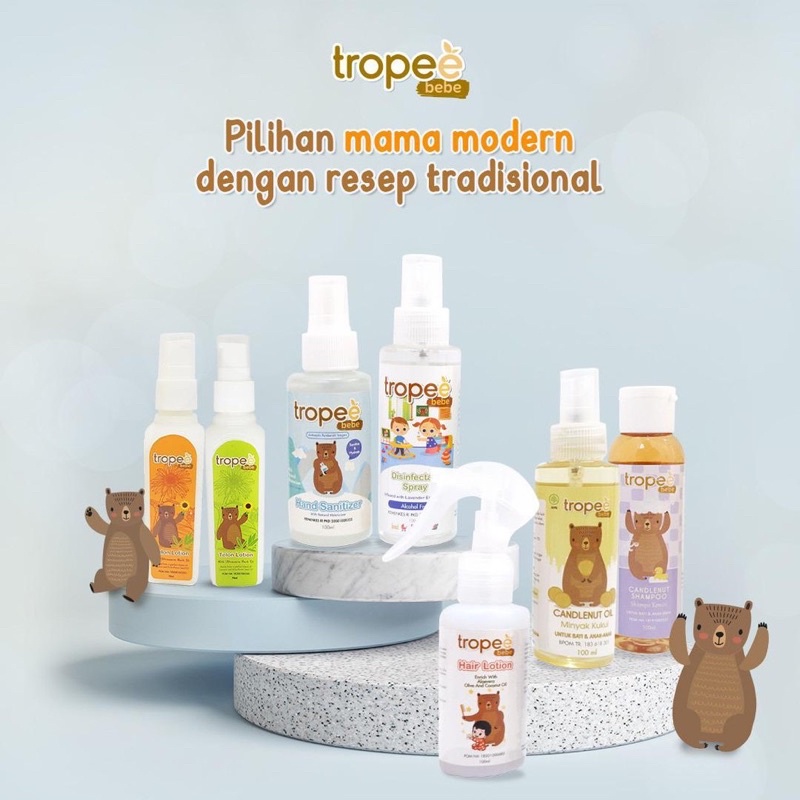 TROPEE BEBE Body Wash / 2in1 Shampoo &amp; Body Wash 100ML Sabun Mandi Shampo Bayi Anak Tidak Pedih di Mata HALAL BPOM ORI ASLI