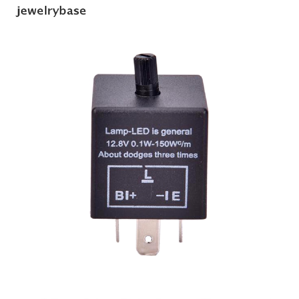 (jewelrybase) Relay Flasher Lampu Sein LED 12V 3-Pin Untuk Mobil CF13