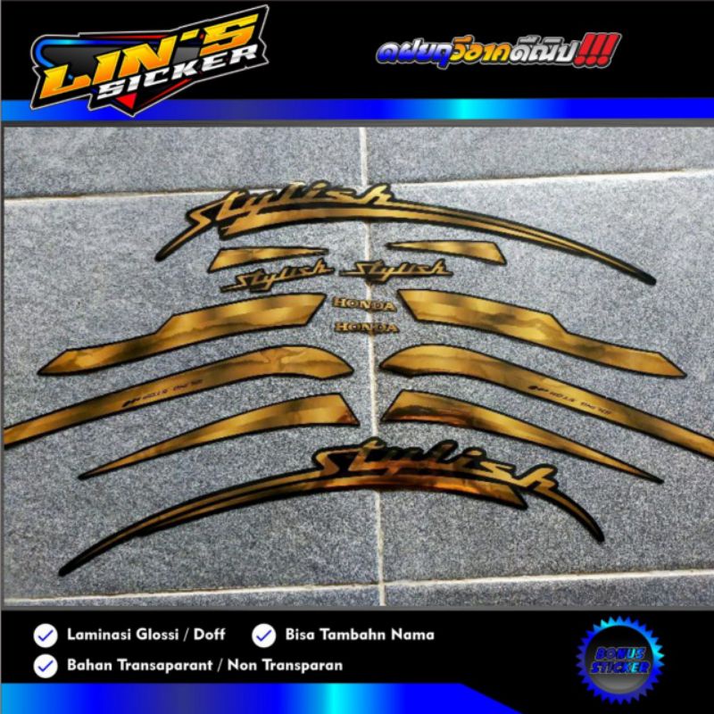 Striping Scoopy New 2018 Full Gold