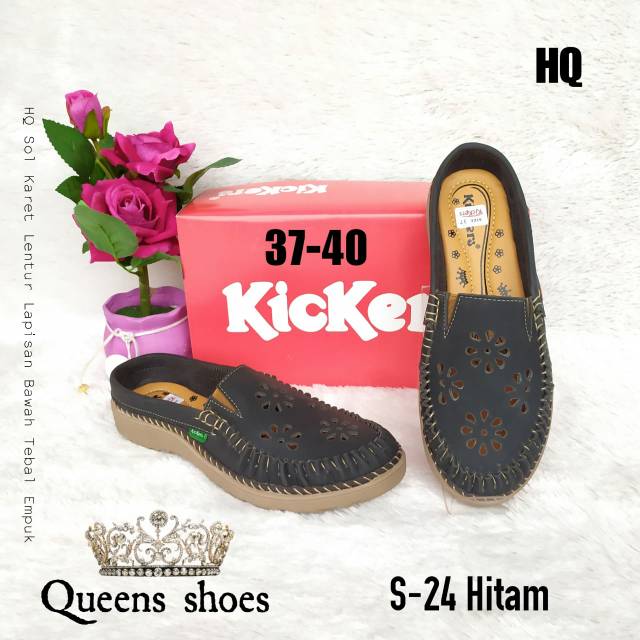 Sepatu slop wanita kickers S24