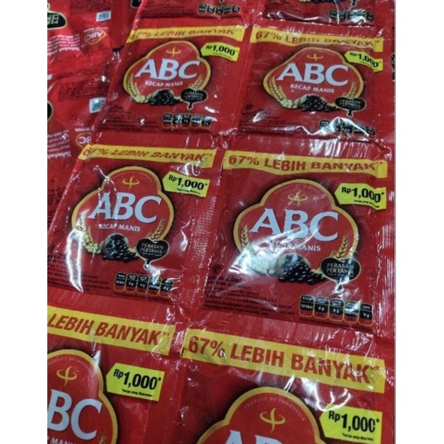 Kecap Manis ABC Renceng 1000 Kecap ABC Sachet 25 ml Kecap ABC 1000