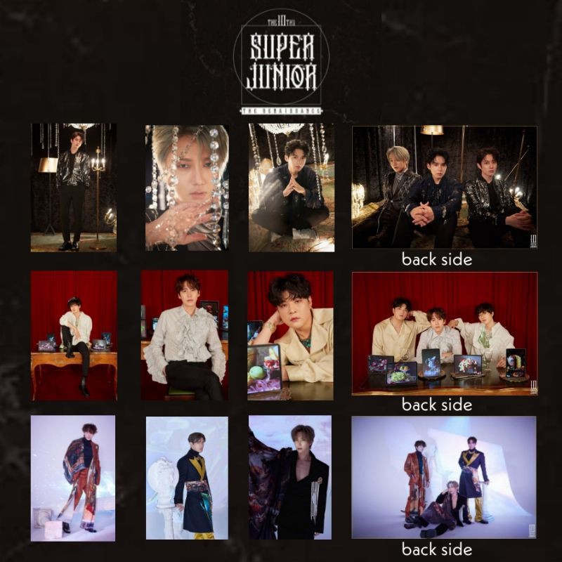 SUPER JUNIOR THE RENAISSANCE Acrylic Clear Keychain Gantungan Kunci Akrilik