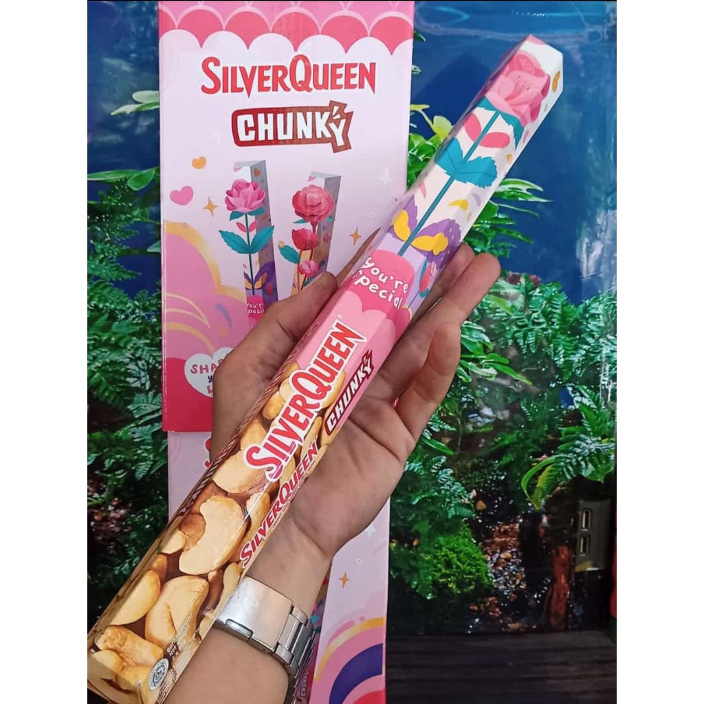 

GIFT COKLAT SILVERQUEEN CHUNKY BAR BESAR// SILVERQUEEN 52GR, 90GR // COKLAT VALENTINE// HAMPERS POCKY