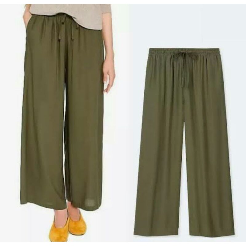 Celana Kulot Wanita Uniqlo Sisa Export