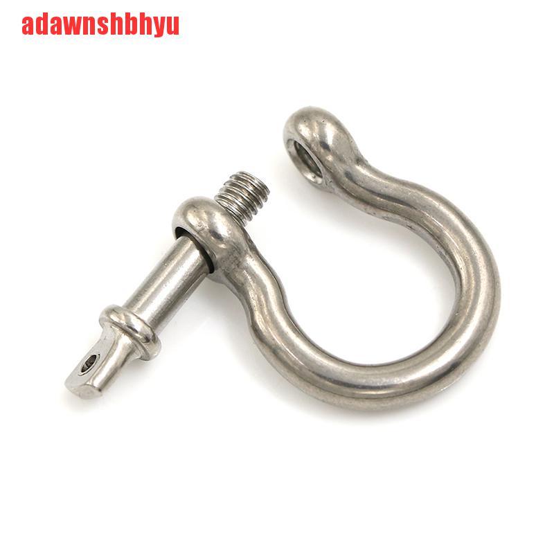 5pcs M4 304 Pin Sekrup Busur Shackle Bahan Stainless Steel