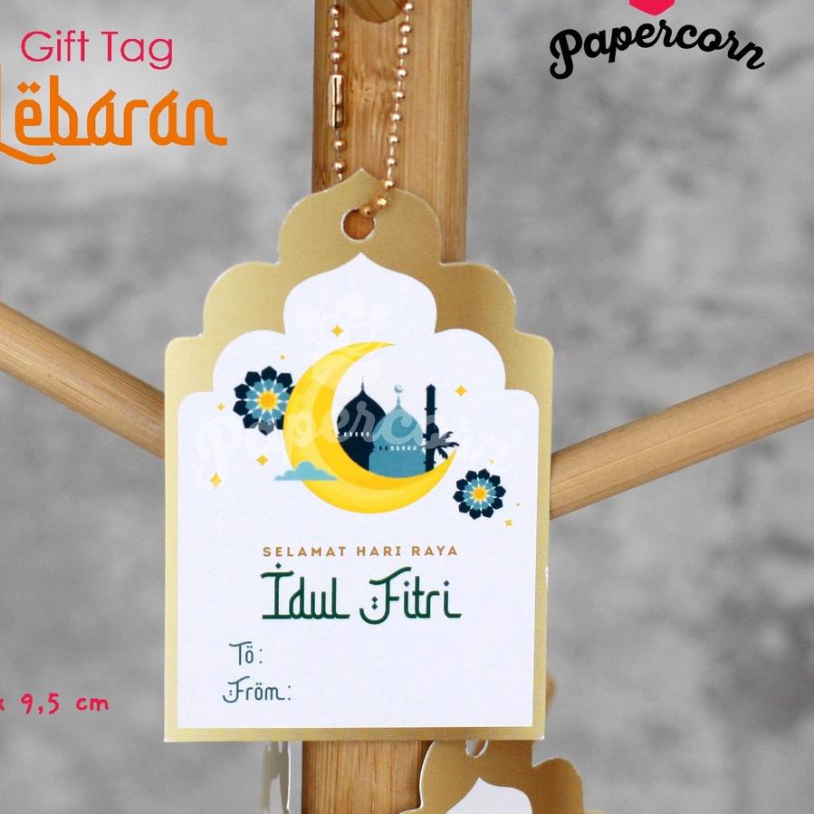 

WOW MURAH Gift Tag - Kartu Ucapan Idul Fitri & Rantai Gift Tag Rose Gold (ISI 10 PCS),