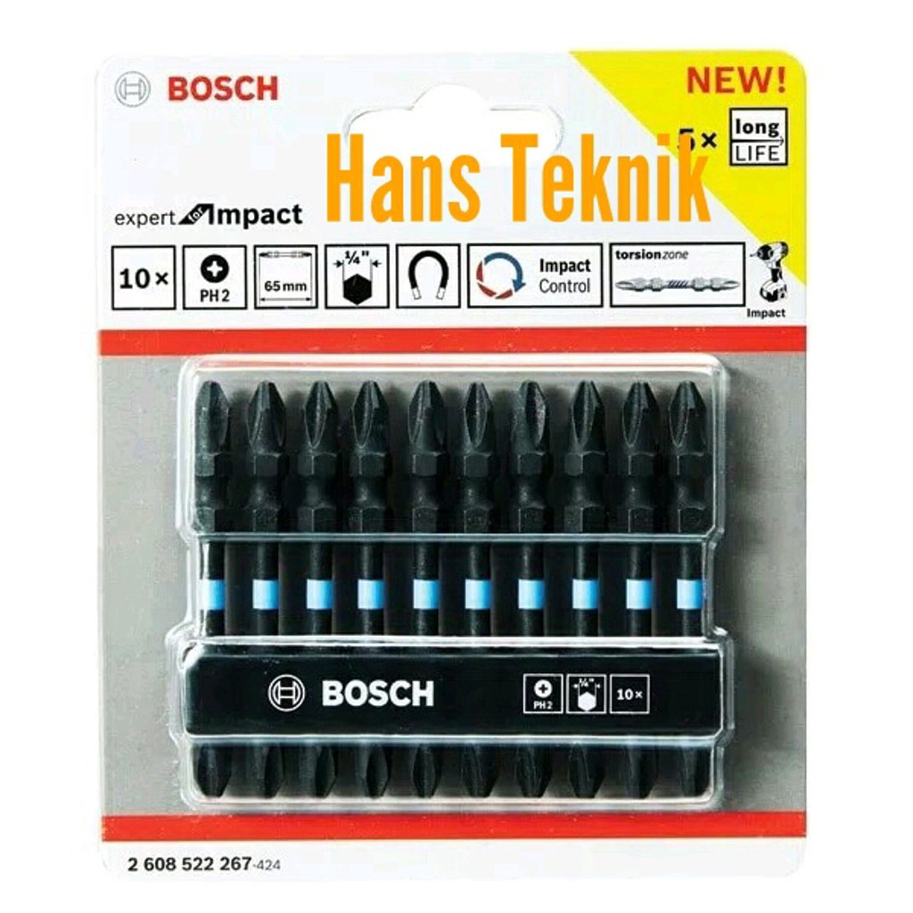 Promo Mata Obeng Impact PH2 Bosch 2 Sisi PH 2 Original Termurah Murah
