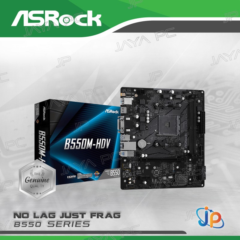 Motherboard Asrock B550M-HDV (AM4, AMD, B550, DDR4, USB3.2, SATA3)
