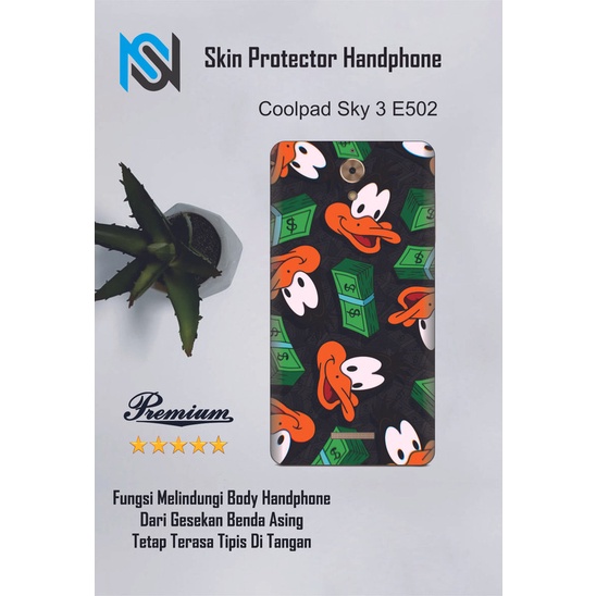 2pcs Garskin HP Coolpad Sky 3 E502 Motif www - Custom motif via chat