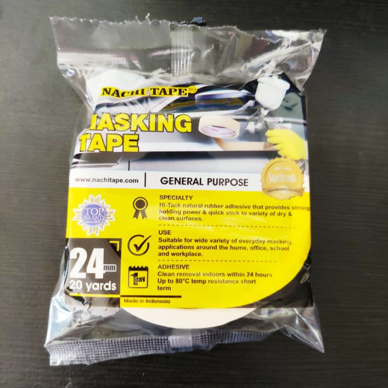 

kertas lem | masking tape nachi 1inch 24MM Isolasi kertas