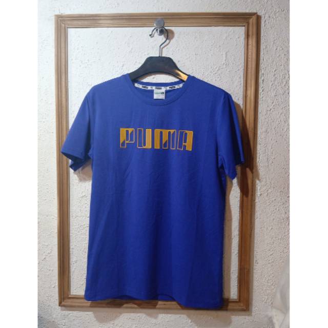Kaos pria puma import biru