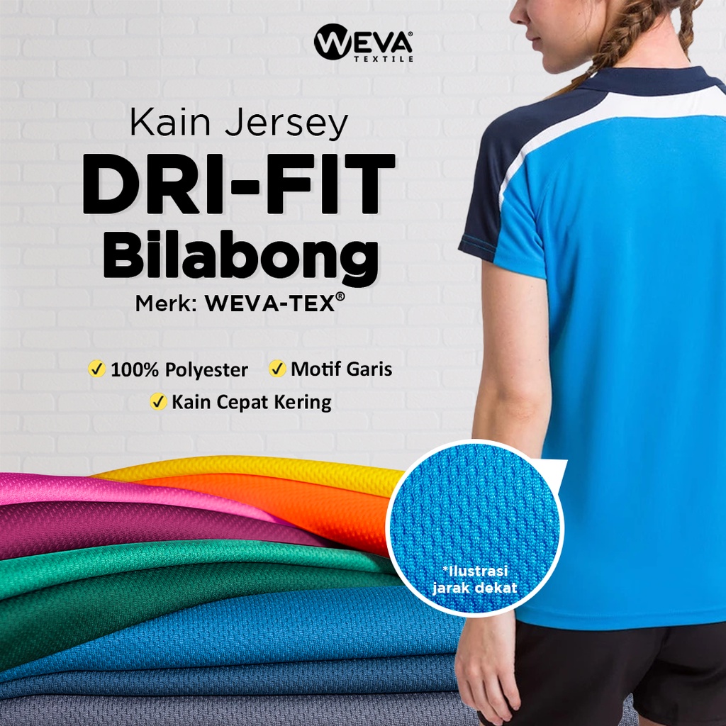 Bahan Kain Jersey Dryfit Bilabong - Kain Drifit Weva Textile
