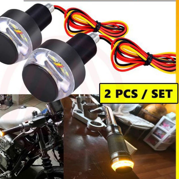 LED JALU LAMPU STANG MOTOR LAMPU HANDLE  SEN 2 MODE