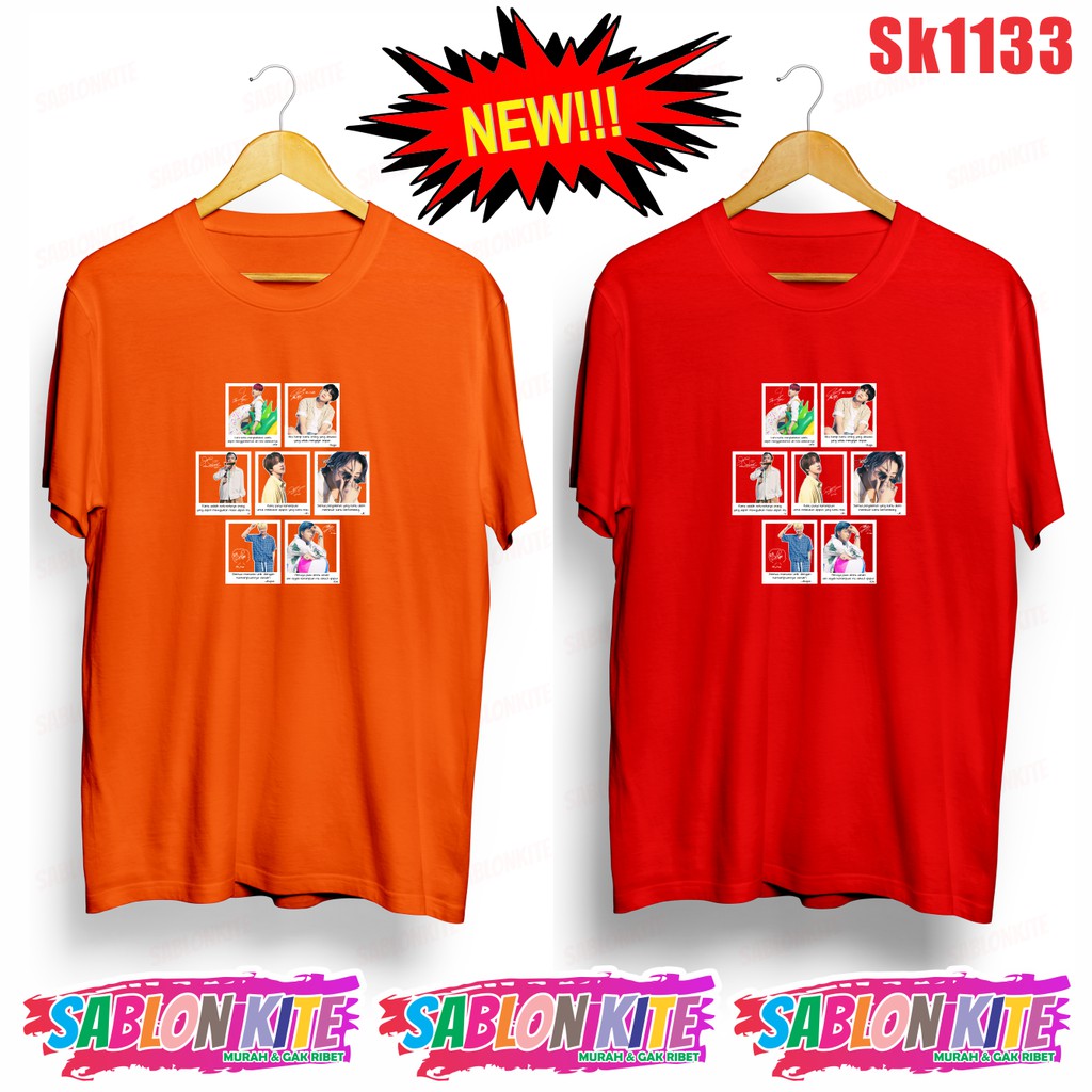 MURAH!!! KAOS KPOP FULL MEMBER QUOTES SK1133 PERMISSION TO DANCE JH V JK JIMIN JIN RM SG