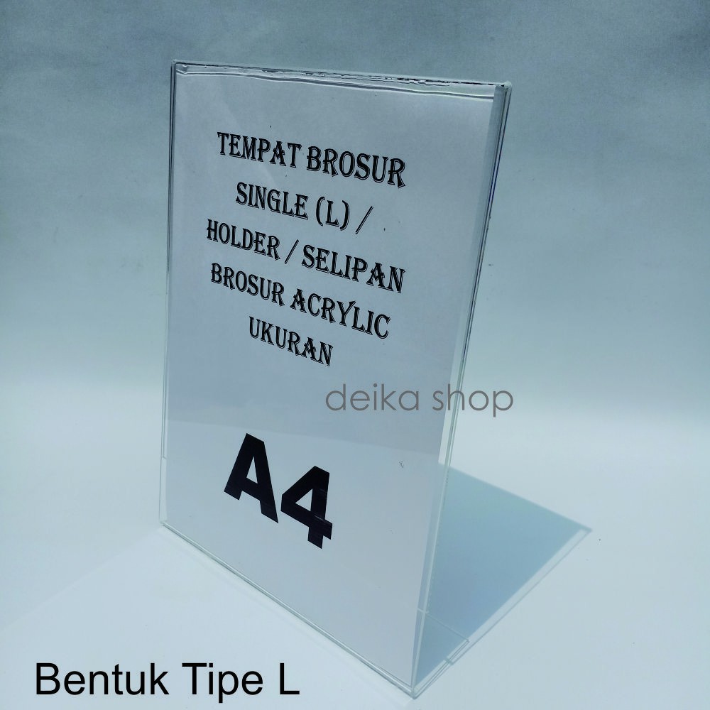 

TEMPAT BROSUR TIPE SINGLE UK A4 ACRYLIC