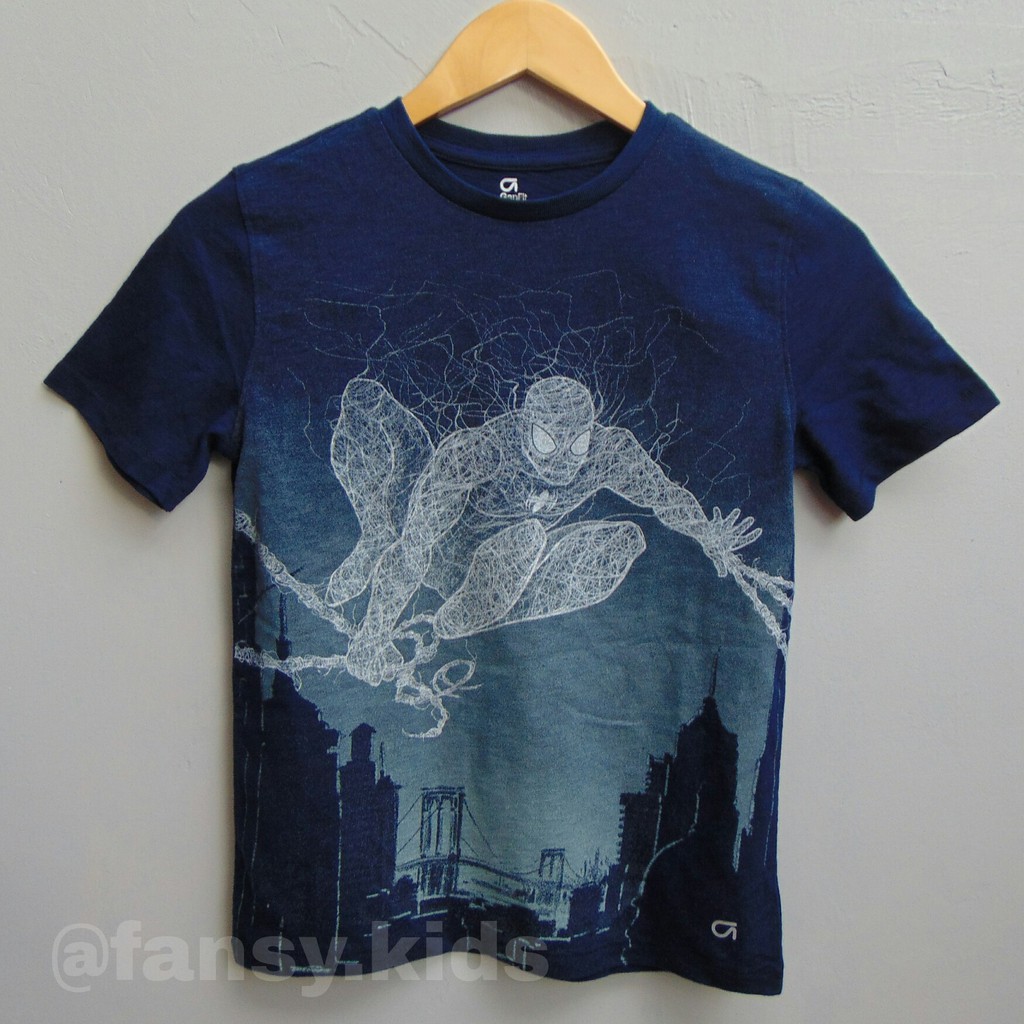 Kaos anak laki-laki Original GAPFIT Marvel Superhero Edition