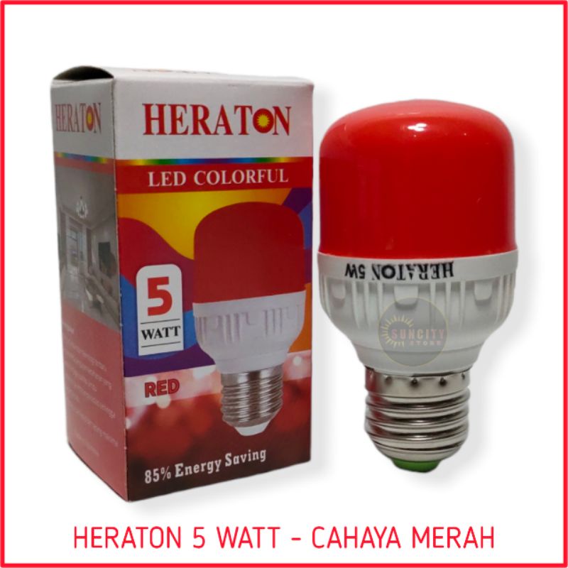 Heraton Colorful Lampu LED Warna 5 Watt