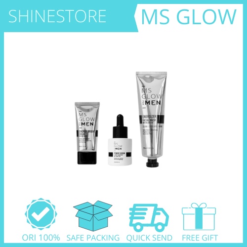 Ms Glow Men Paket Lengkap - Perawatan Wajah Pria 1 In 4