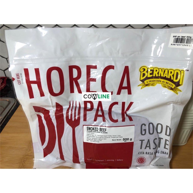 

Bernardi Smoked Beef Horeca model Bulat Nett:500Gram