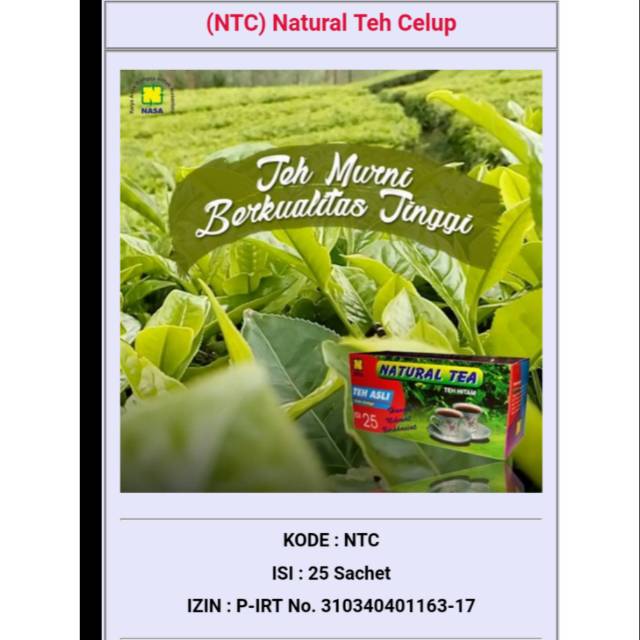

(NTC) Natural Teh Celup