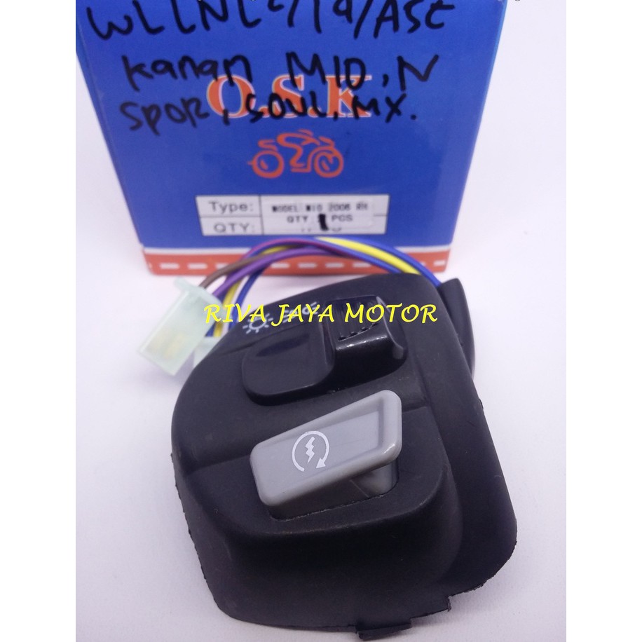 HANDLE SWITCH / SAKLAR KANAN ON OFF LAMPU MIO LAMA MIO GT, MIO J,XEON GT,MIO M3