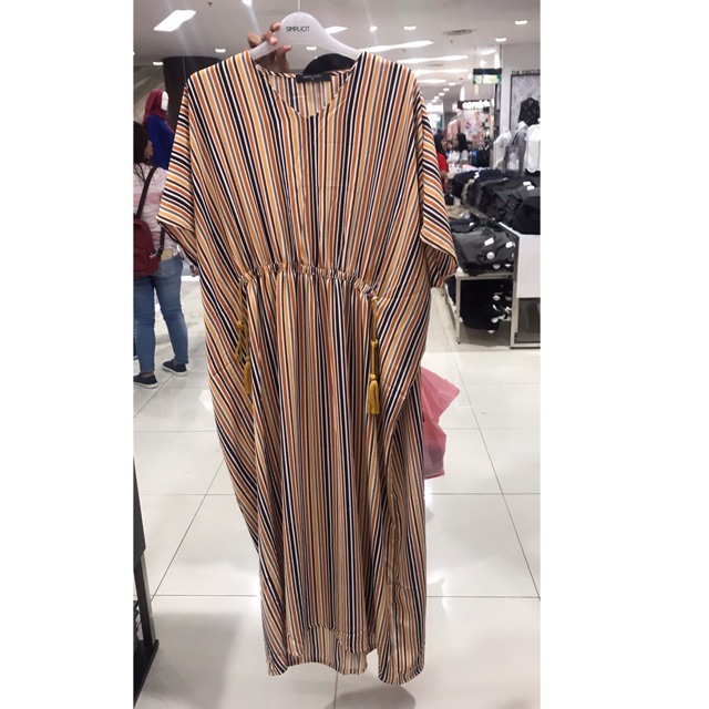 SIMPLICITY Stripe Print Kaftan